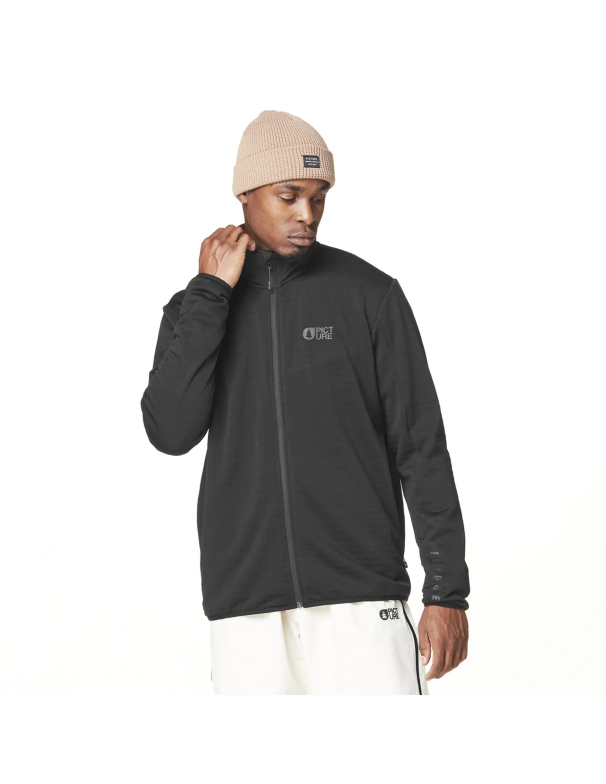 Picture Men’s Marlay Tech Fleece (Maat – XL, Kleur – Black)
