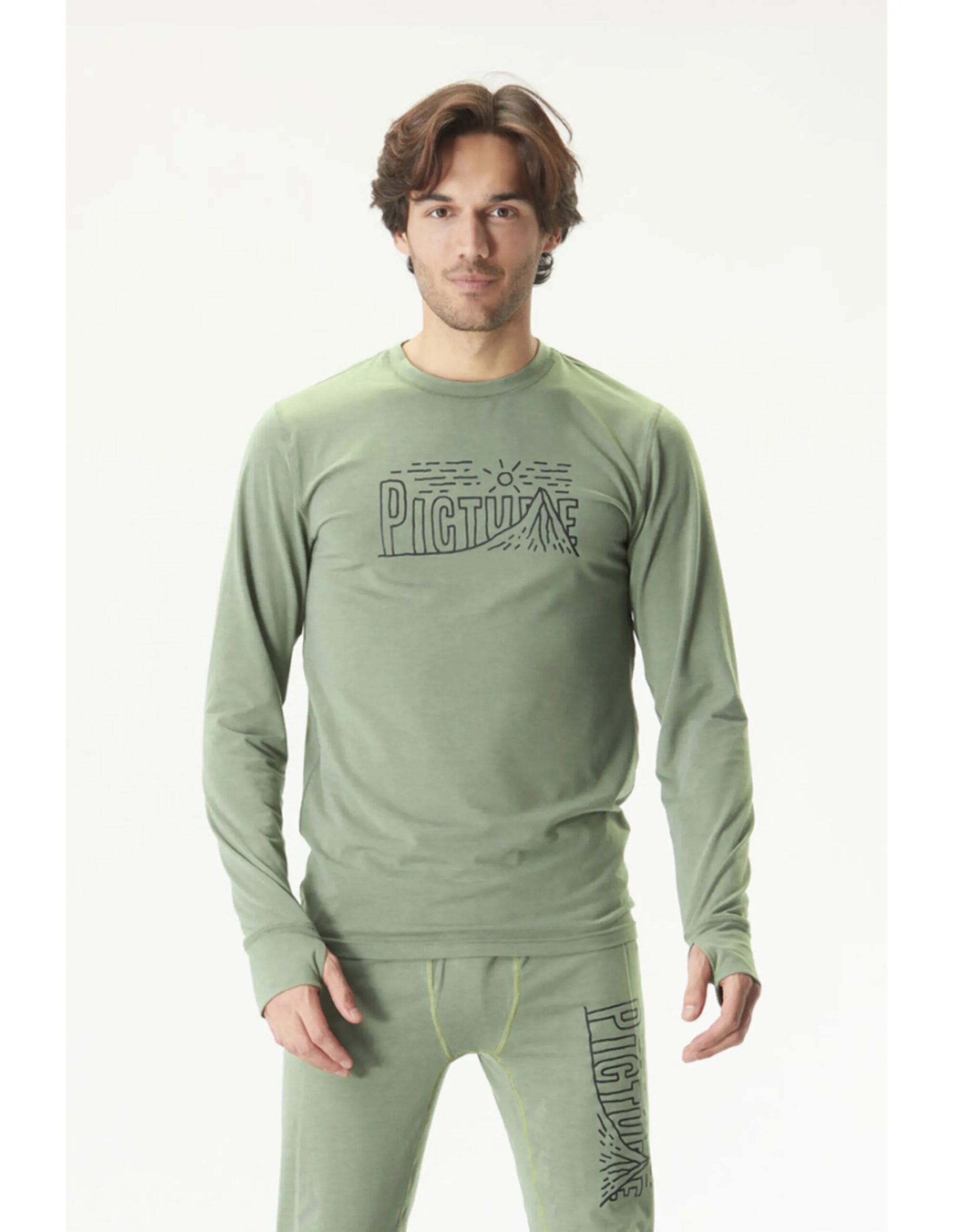 Picture Nangha Top Men´s (Maat – S, Kleur – Laurel Wreath)