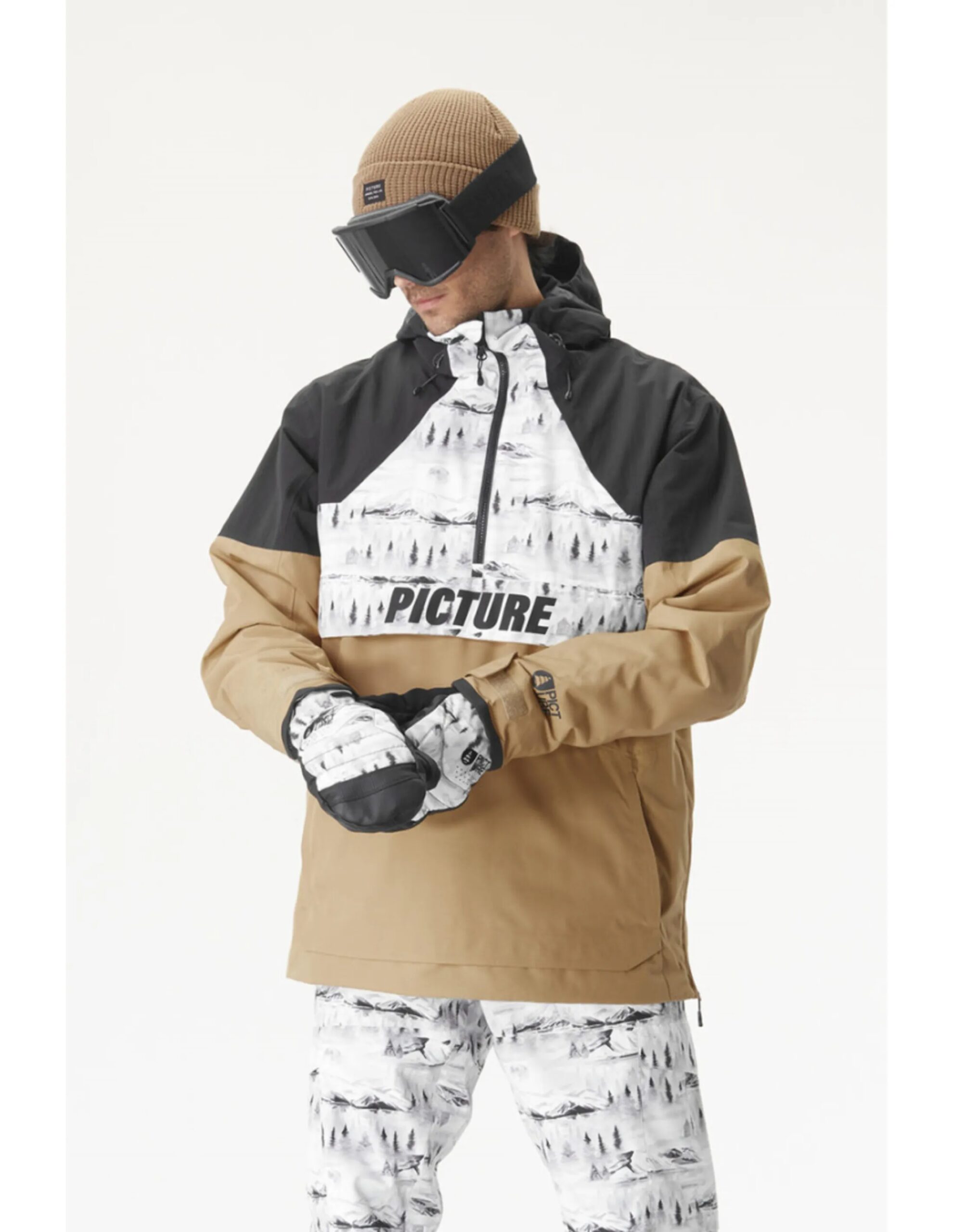 Picture Occan Jacket Men´s (Maat – S, Kleur – Tannin-Black)