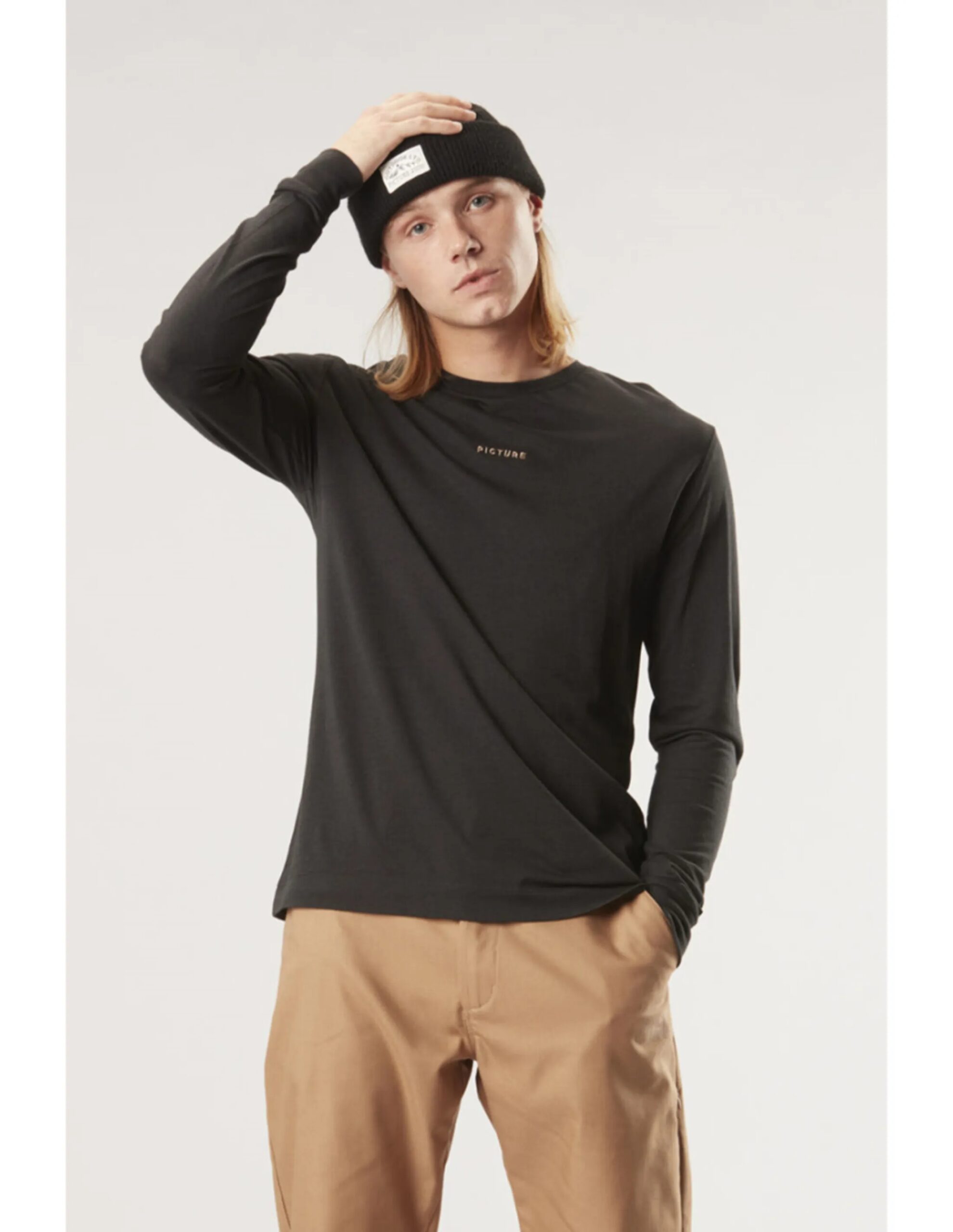 Picture Orrit LS Tee Men´s (Maat – L, Kleur – Black)