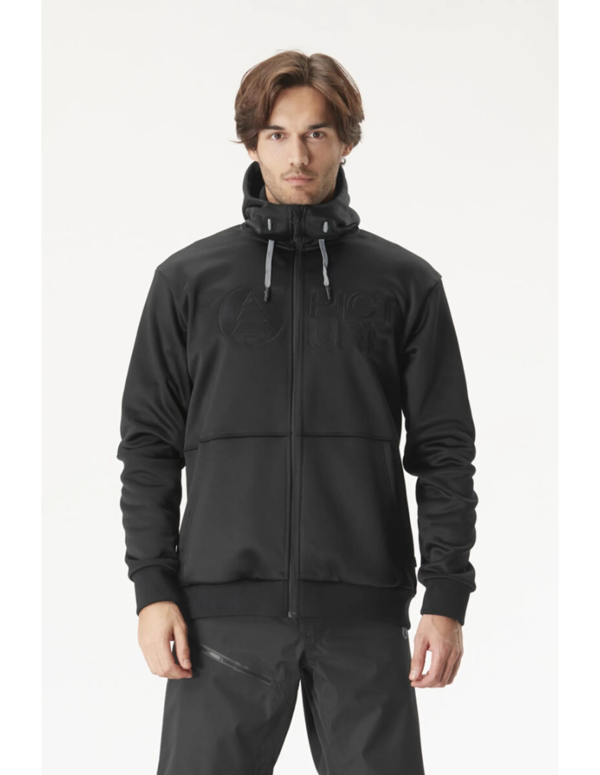 Picture Park Zip Tech Hoodie Men´s (Maat – XL, Kleur – Black)
