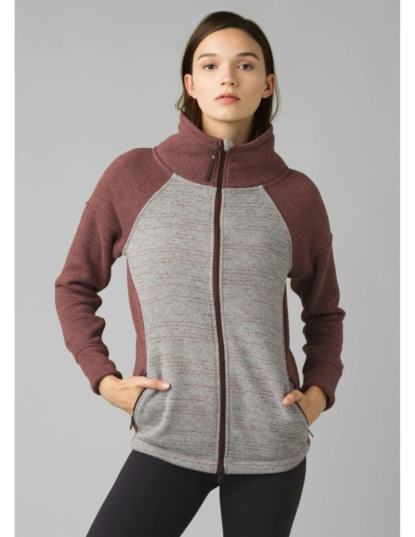 Prana Tri Thermal Threads Full Zip (Maat - XL, Kleur - Raisin Colorblock)