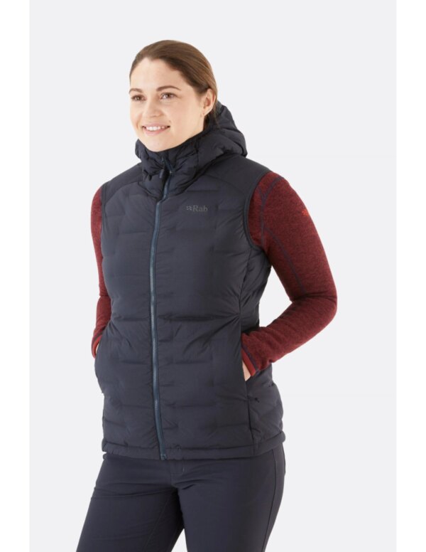 Rab Cubit Stretch Down Vest Wmns (Maat - 12, Kleur - Ebony)