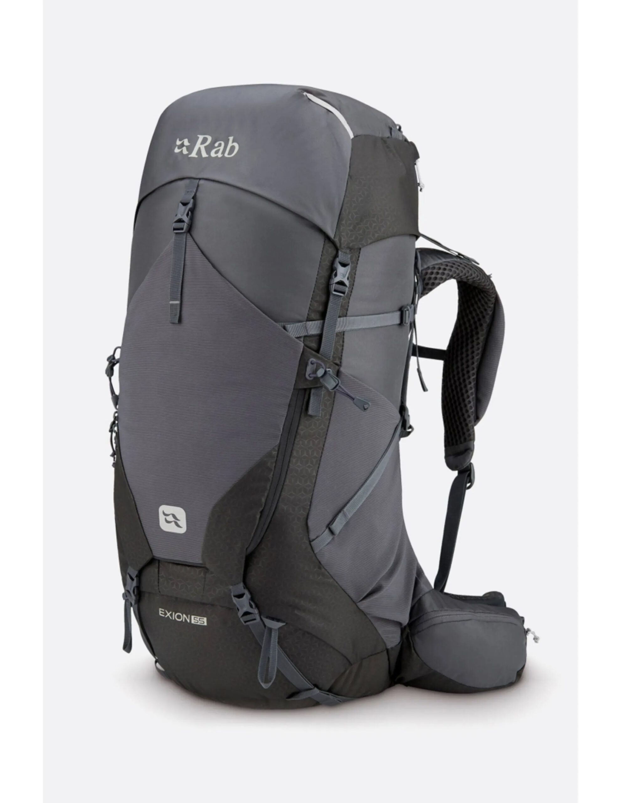 Rab Exion 55L Hiking Rugzak (Maat – M/L, Kleur – Anthracite/Graphene)