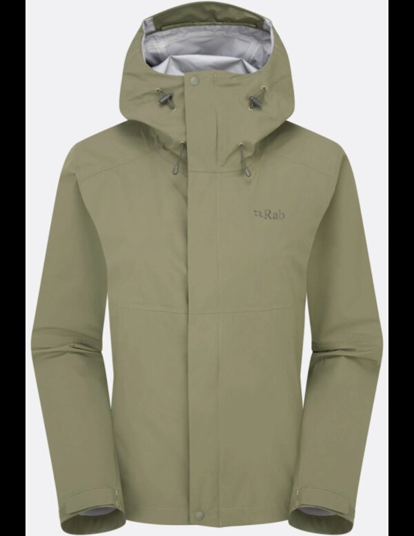 Rab Firewall Waterproof Jacket Dames (Maat - 8, Kleur - Light Khaki)