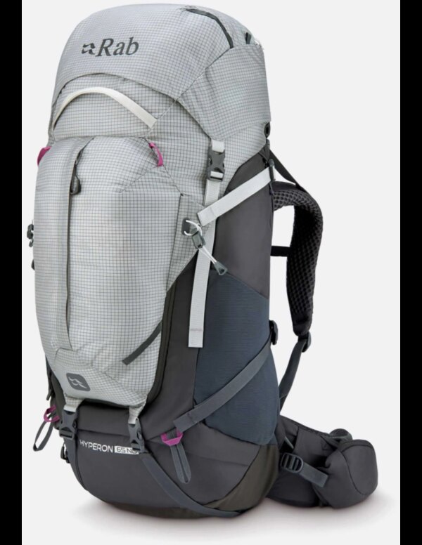 Rab Hyperon 65L ND Trekking Rugzak Dames (Maat - S/M, Kleur - Dark Pewter/Anthracite)
