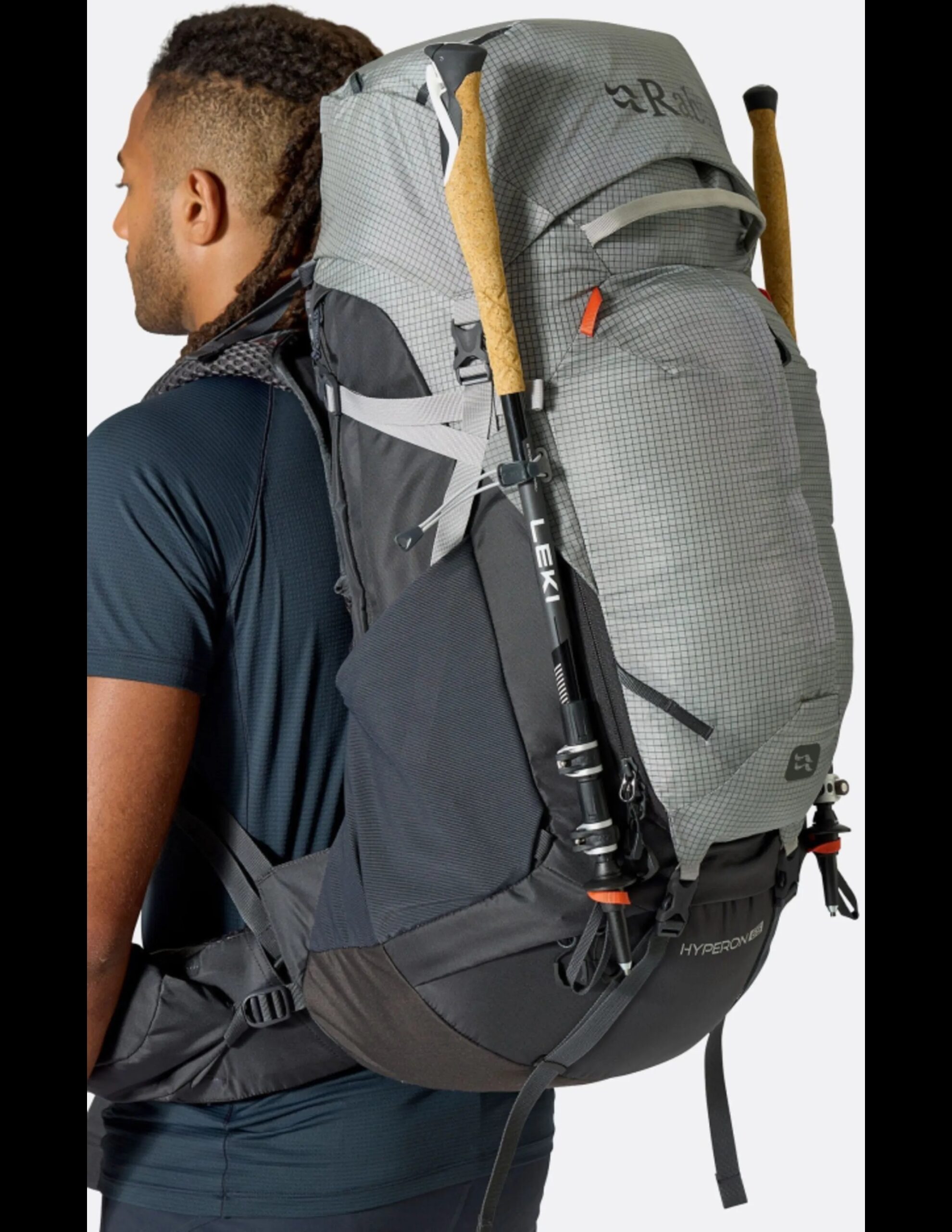 Rab Hyperon 65L Rugzak Heren (Maat – M/L, Kleur – Dark Pewter/Anthracite)