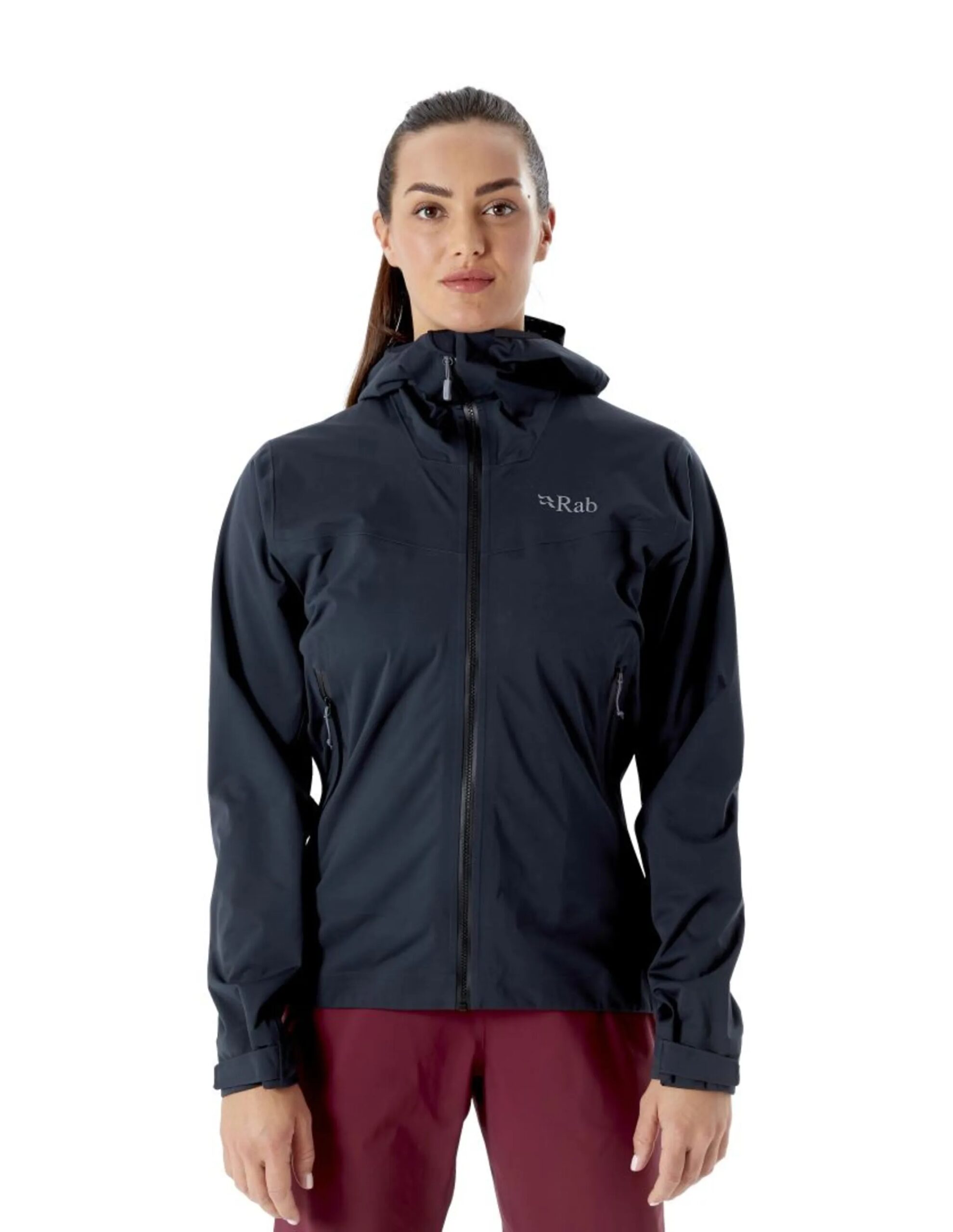 Rab Kinetic 2.0 Waterdichte Jas Dames (Maat – 14, Kleur – Beluga)