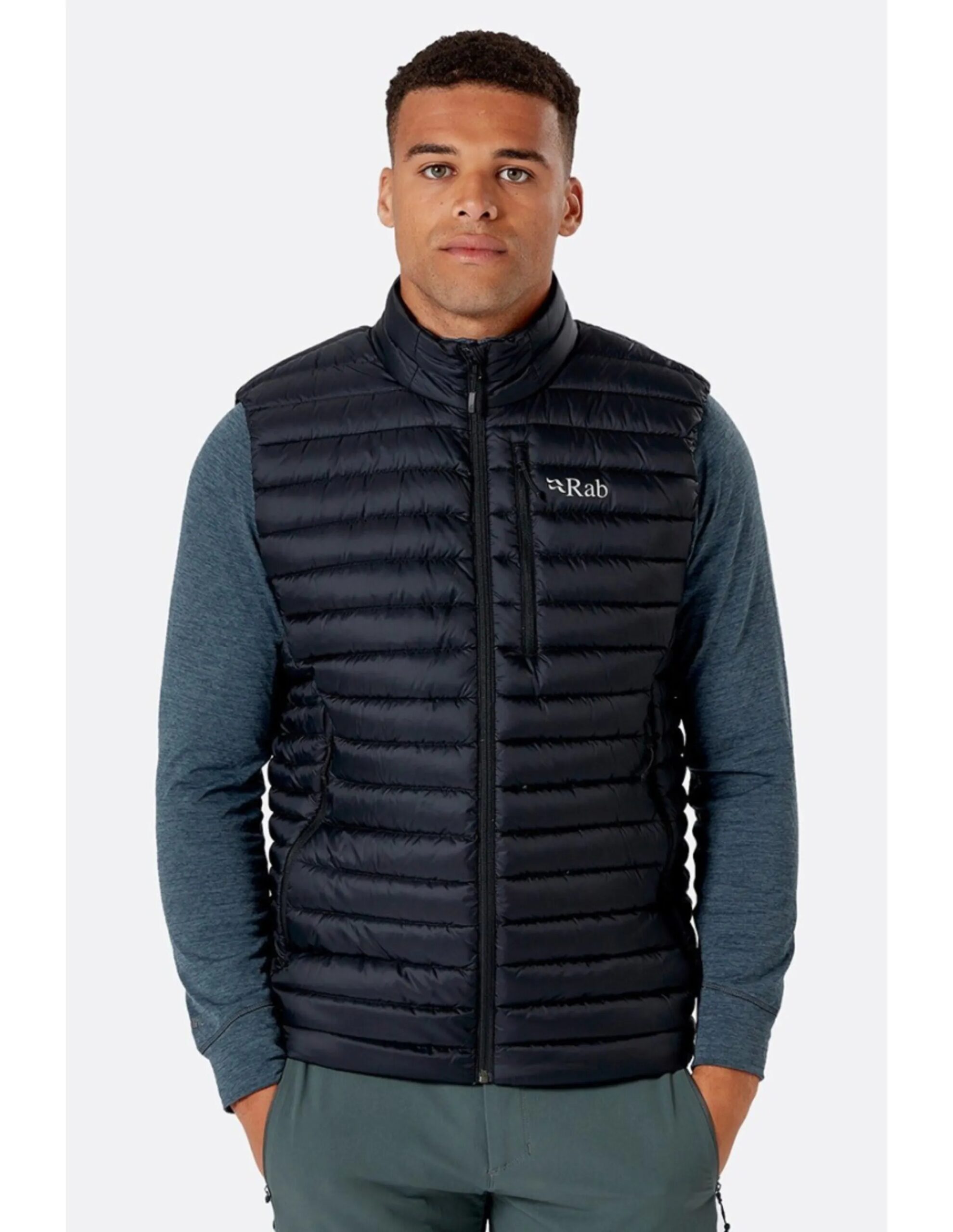 Rab Men’s Microlight Down Vest (Maat – S, Kleur – Black)