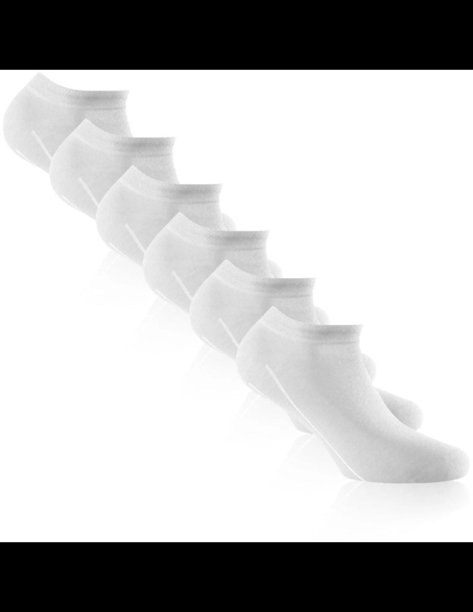 Rohner Bamboo Sneaker Sokken 3 Paar (Maat – 39-42, Kleur – White)