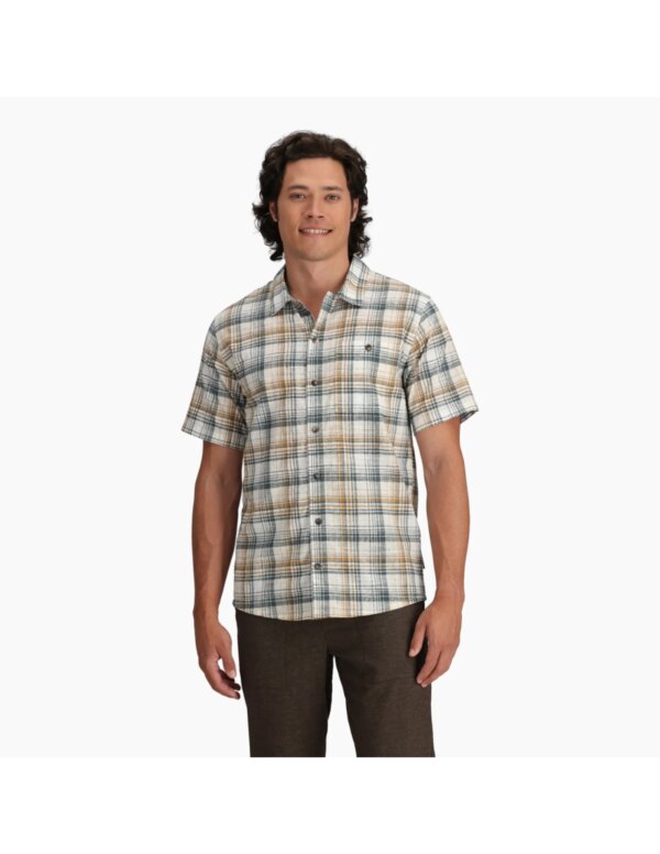 Royal Robbins Mens Redwood Plaid S/S Shirt (Maat - L, Kleur - Bistre Pismo Pld)