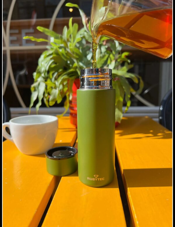 Rubytec Shira Quickshot Vacuum Flask (Maat - 0,12L, Kleur - Olive)