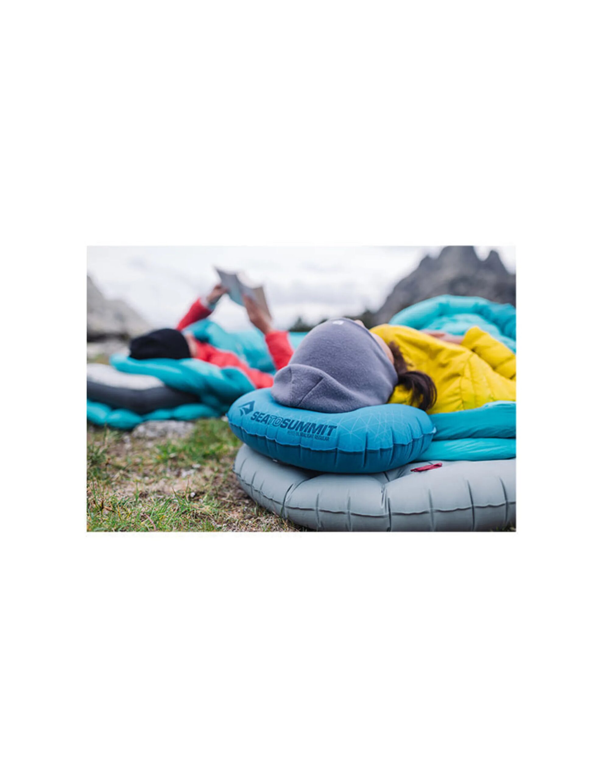 Sea to Summit Aeros Ultralight Opblaasbaar Kussen (Maat – L, Kleur – Grey)