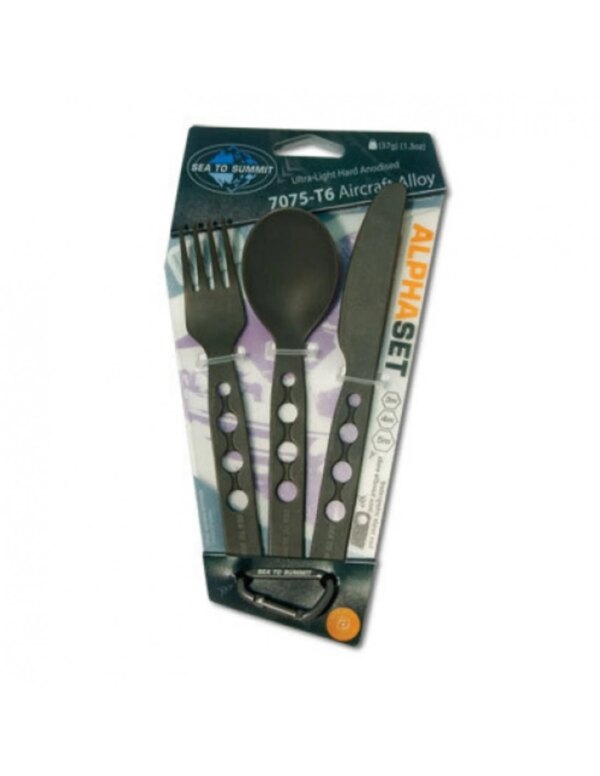 Sea to Summit Alphaset Aluminium 3Pc Cutlery Set