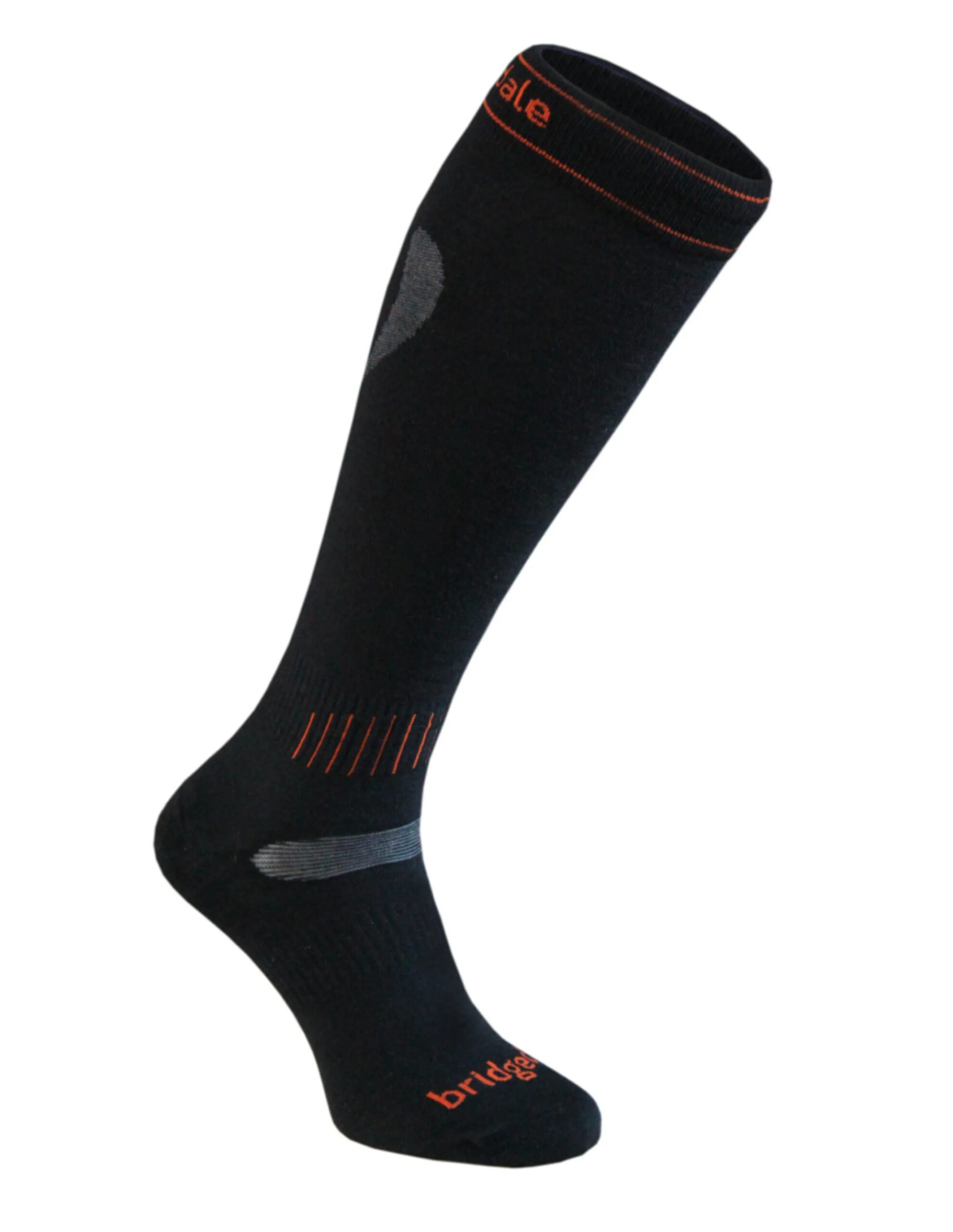 Ski Ultra Fit Merino Performance Unisex (Maat – L, Kleur – Black/Orange)