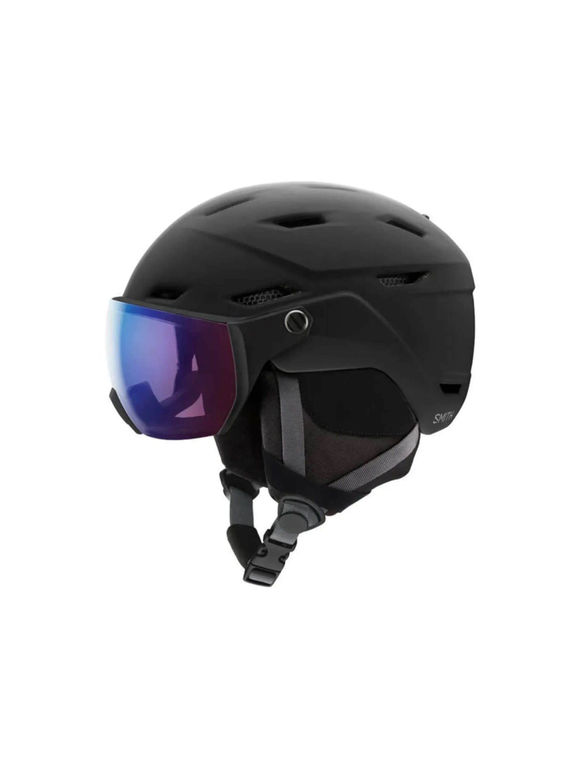 Smith Survey EU Ski Helm (Maat – M, Kleur – Matte Black / Chromapop Pro Photochromic Rose Flash)