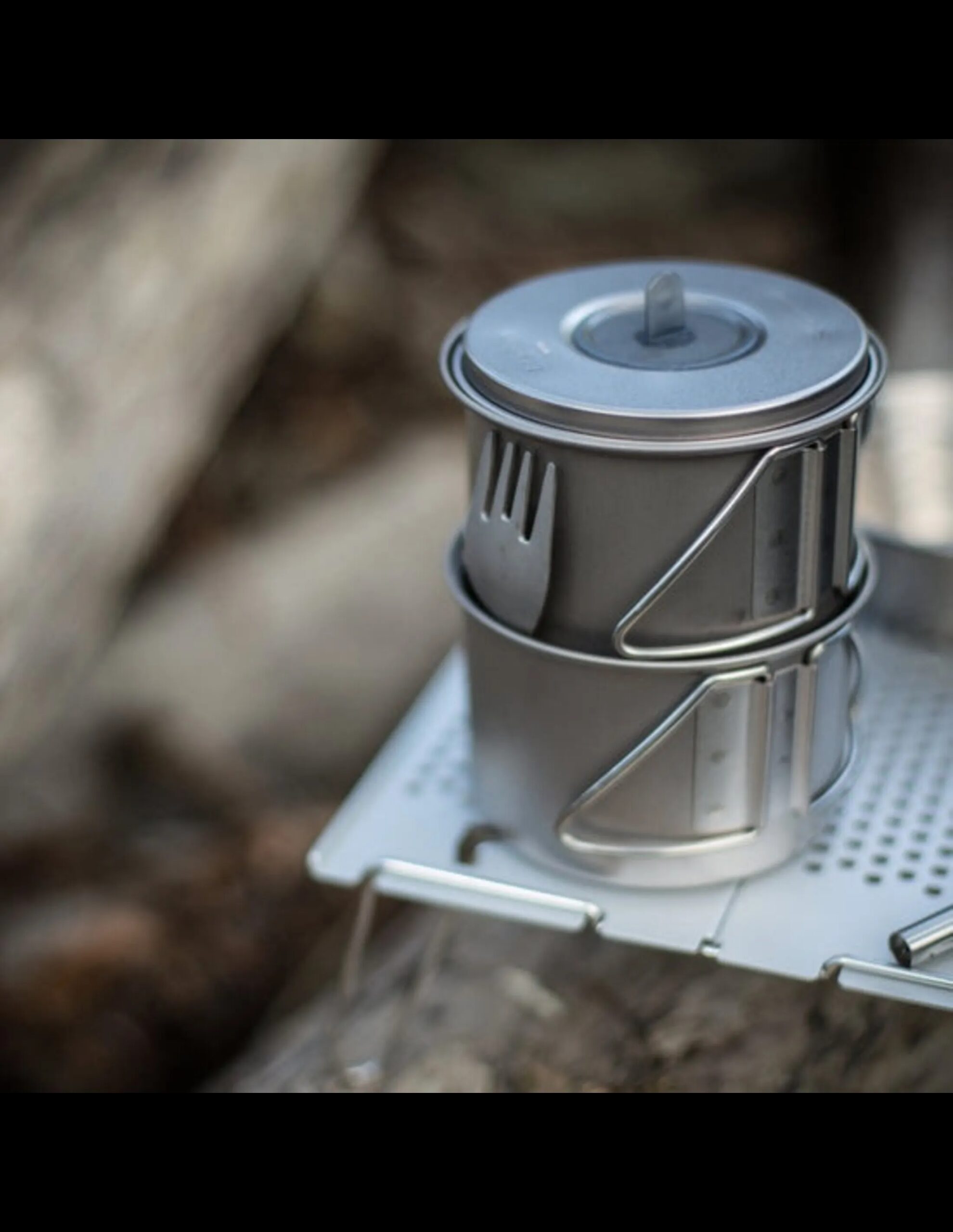 Snowpeak Titanium Mini Solo Combo 2.0 (Maat – OS, Kleur – Silver)