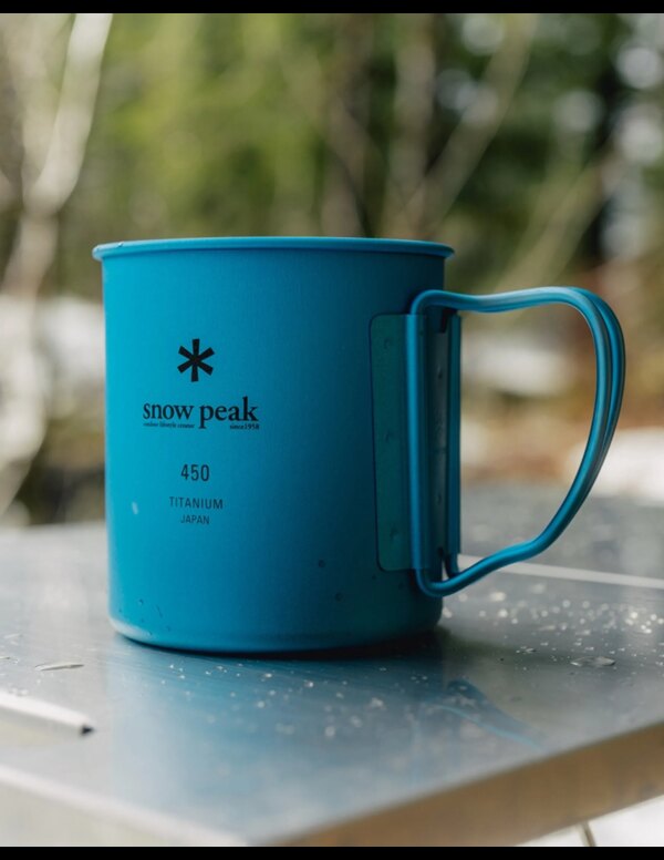 Snowpeak Titanium Single-Wall 450 Mug - Colored (Maat - 450ml, Kleur - Blue)