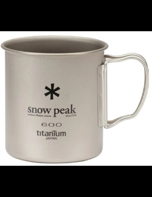 Snowpeak Titanium Single-Wall 600 Mug (Maat - 600, Kleur - Silver)