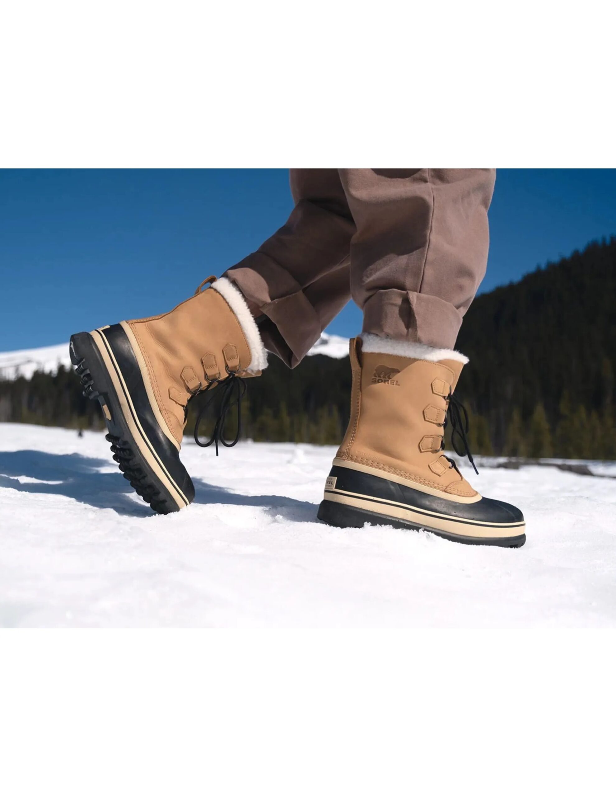 Sorel Men’s Caribou™ Waterproof Boot (Maat – 12, Kleur – Buff)