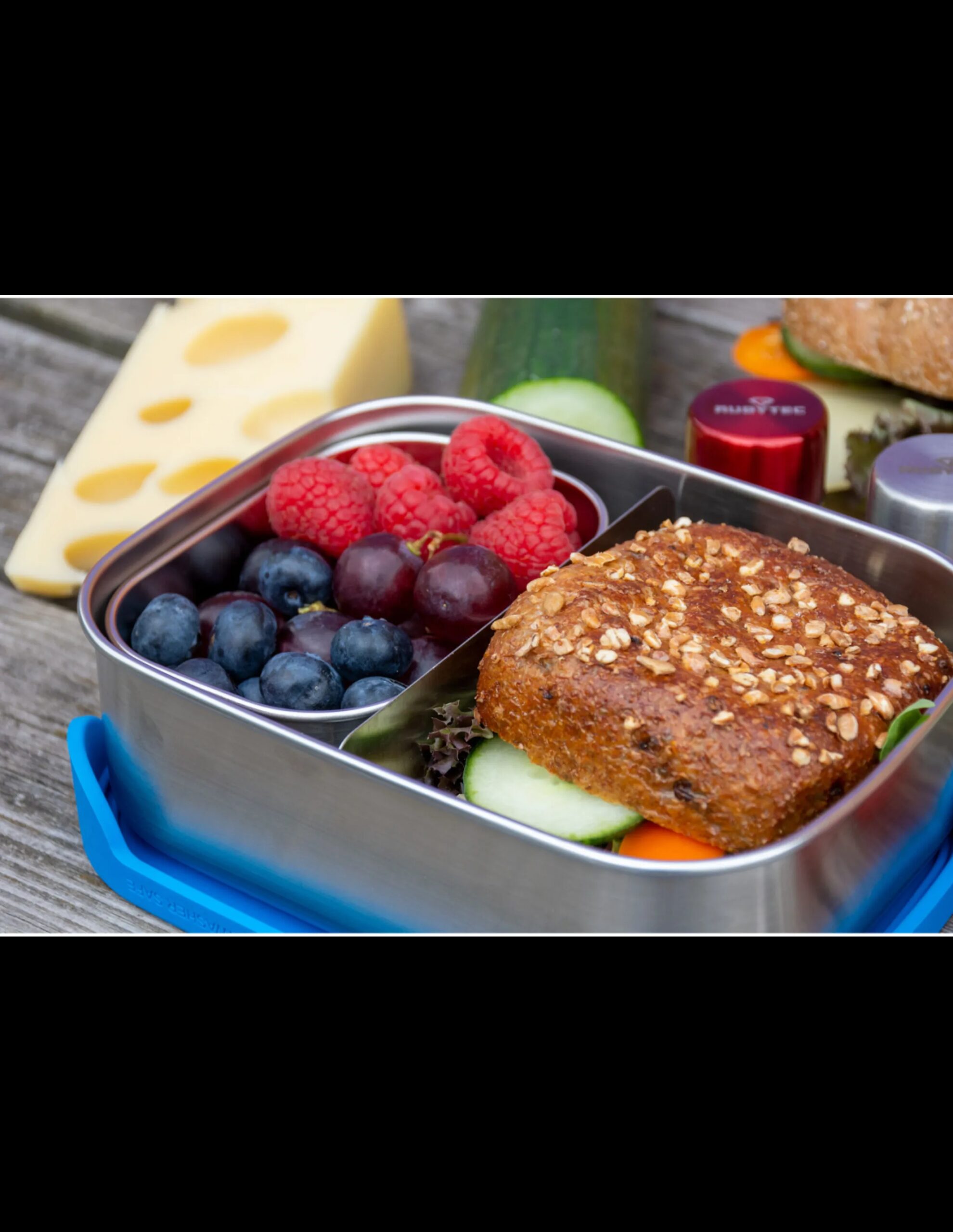 Superhero Duo SST Lunchbox 0,8L + 0,3L Blue (Kleur – Blue)