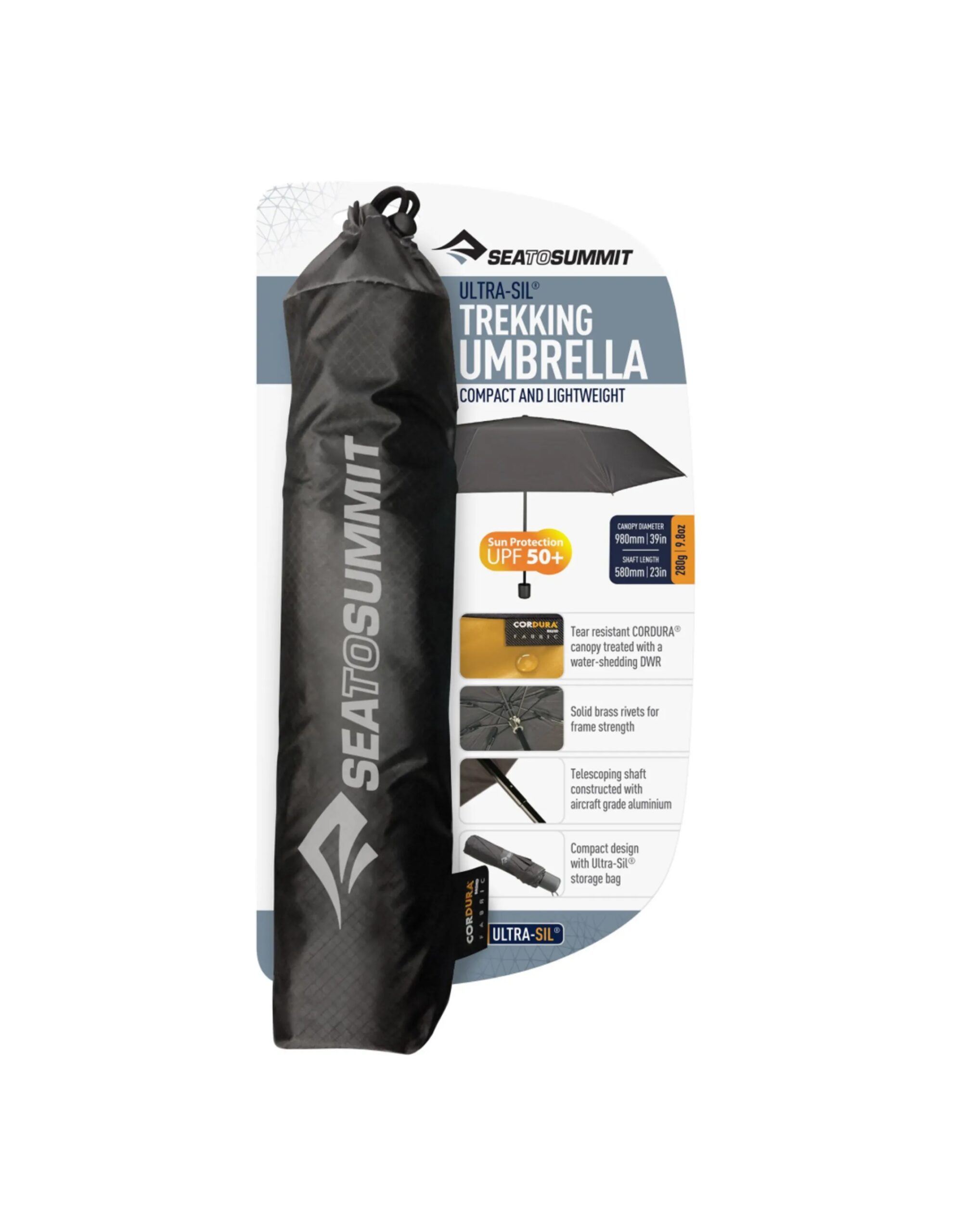 Ultra-Sil™ Trekking Umbrella (Kleur – Black)