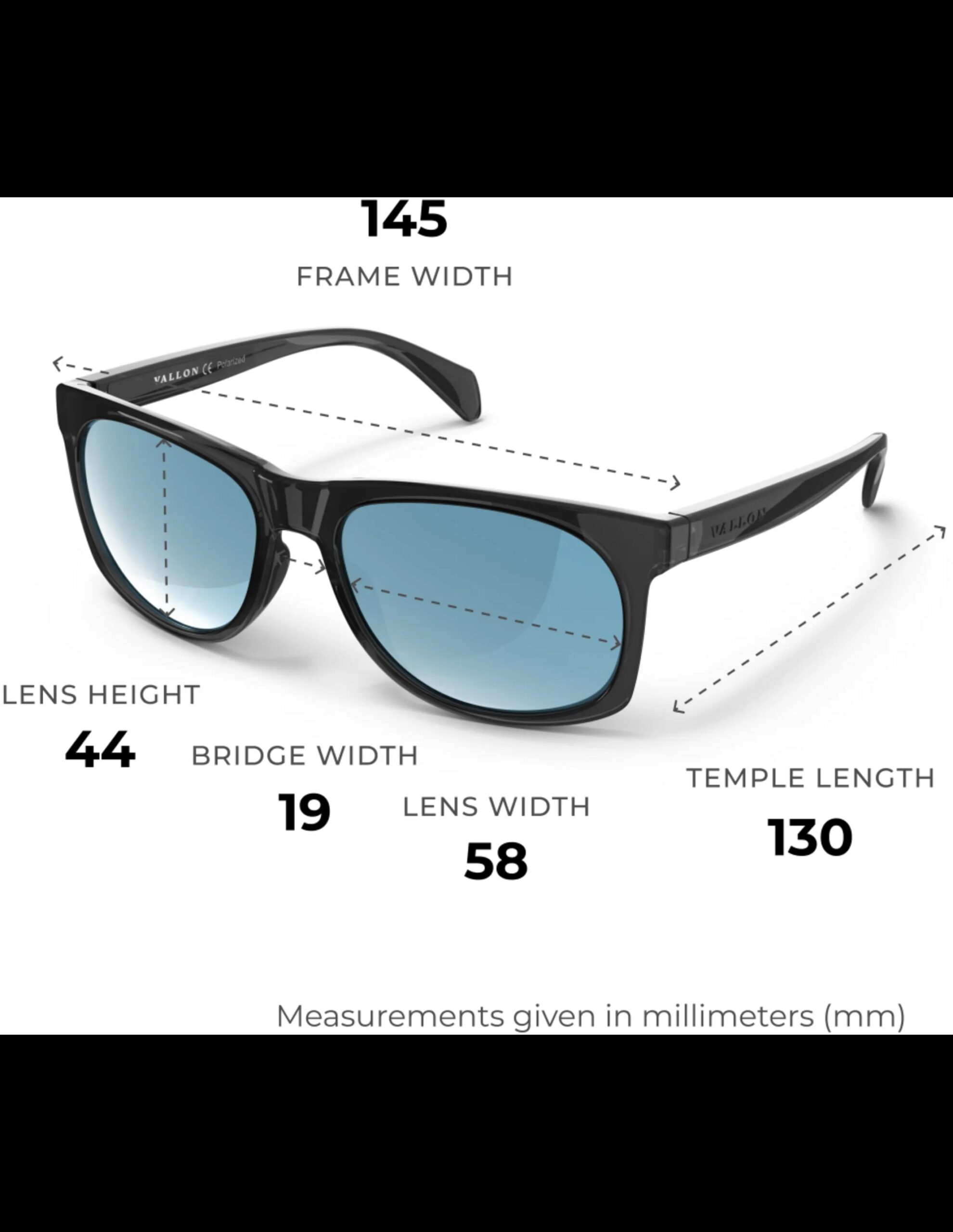 Vallon Ventures Sport Bril (Maat – OS, Kleur – Black/Smoke)