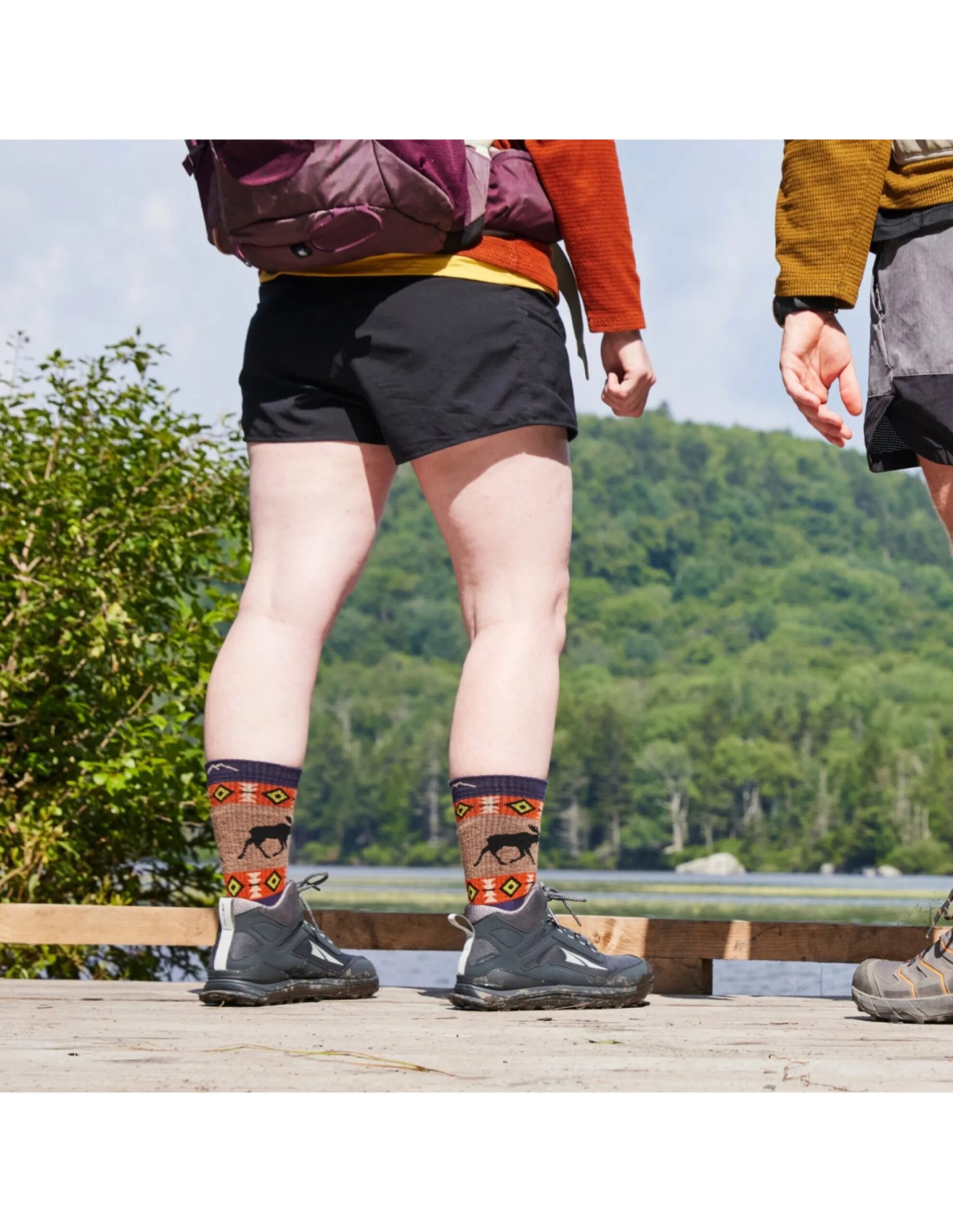Darn Tough Vanna Grizzle Boot Midweight Wandelsokken Dames (Maat – M, Kleur – Blackberry)