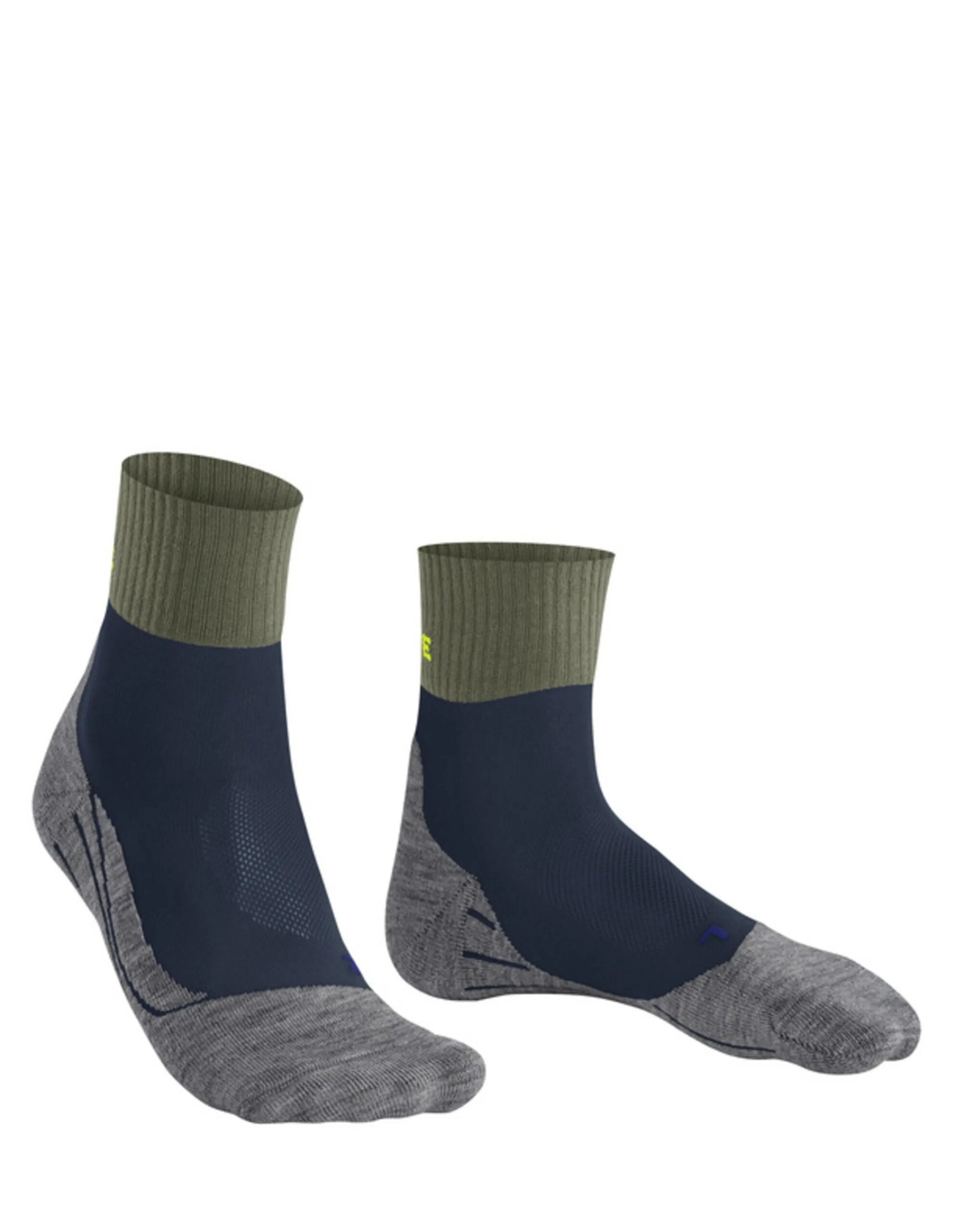 FALKE TK2 Explore Cool Short Wandelsokken Heren (Maat – 42-43, Kleur – Asphalt mel.)