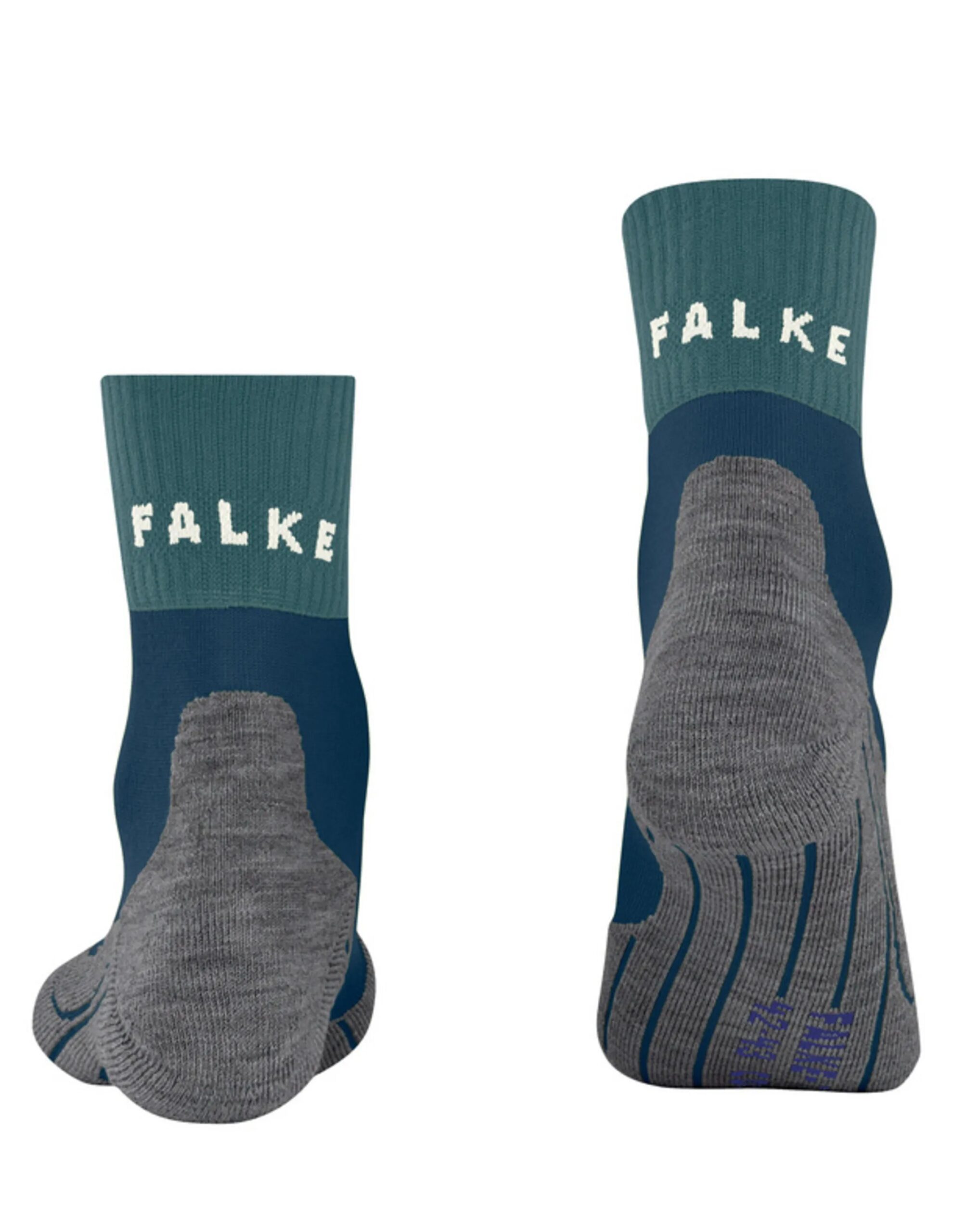 FALKE TK2 Explore Cool Short Wandelsokken Heren (Maat – 46-48, Kleur – Peacock)