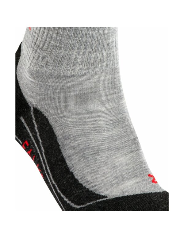 Falke TK5 Wander Korte Wandelsokken Dames (Maat - 39-40, Kleur - Light Grey)