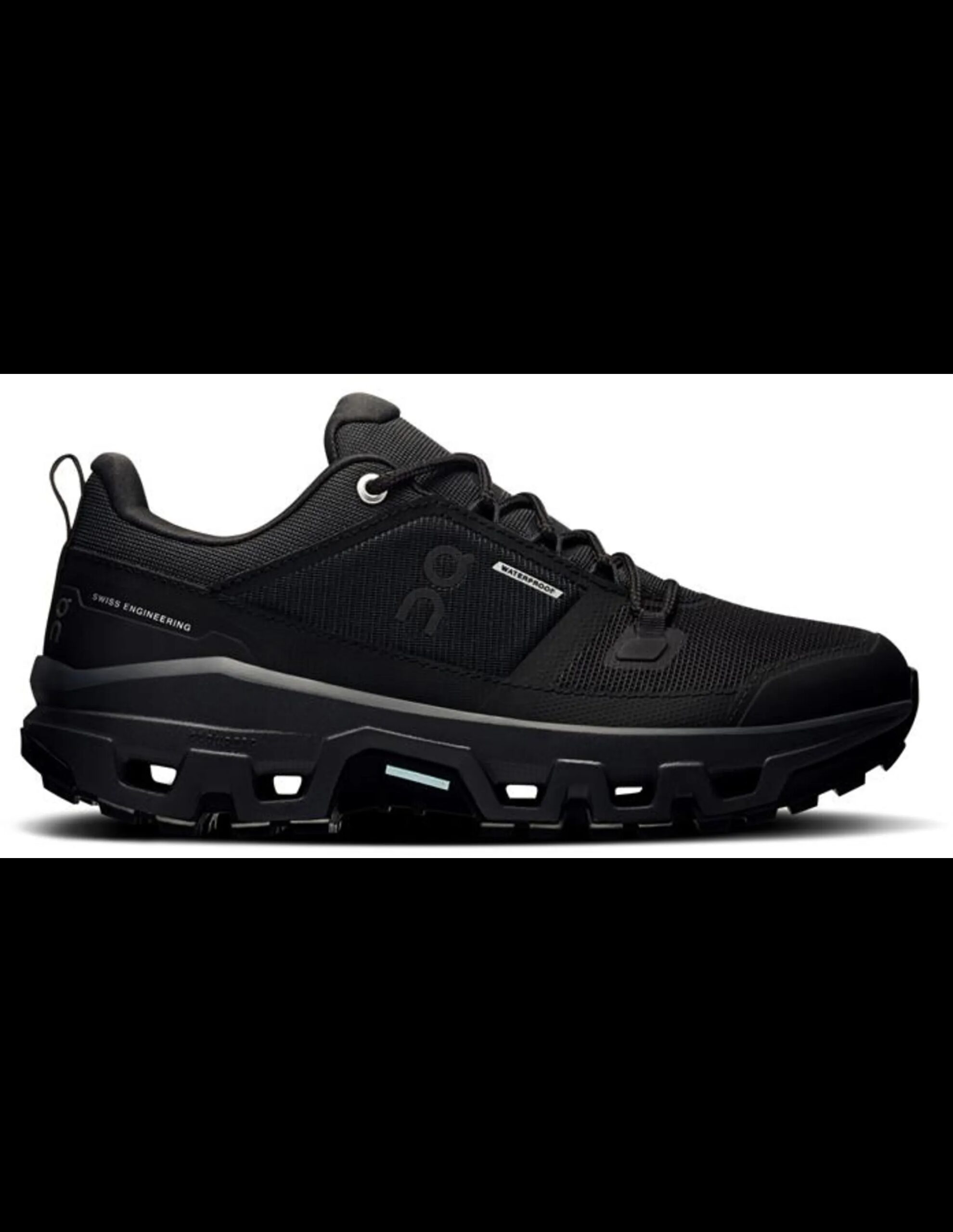 ON Cloudrock Low WP Wandelschoen Dames (Maat – US 7,5, Kleur – Black / Black)
