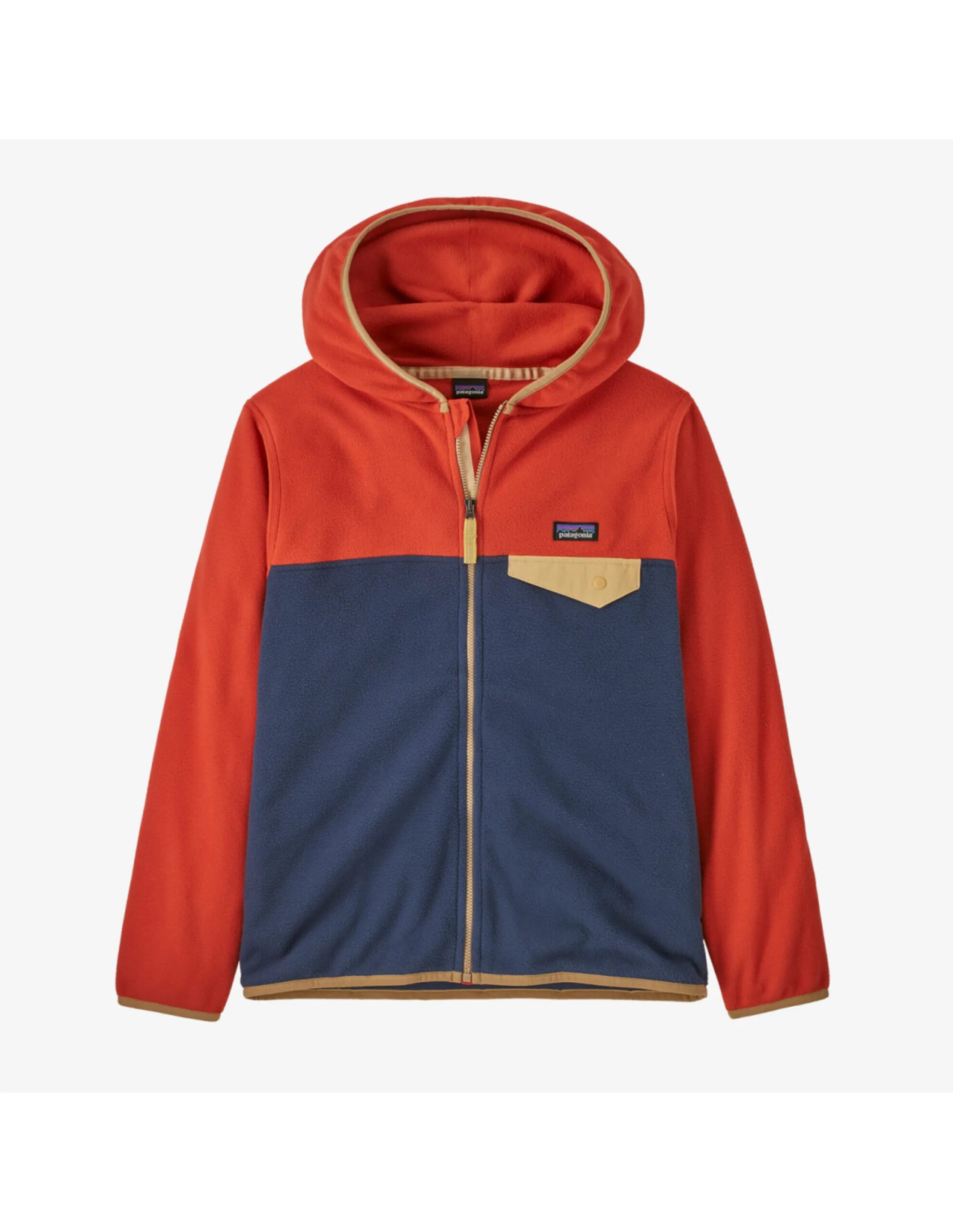 Patagonia Kid’s Micro D Snap-T Jacket (Maat – L, Kleur – New Navy/Madder Red)