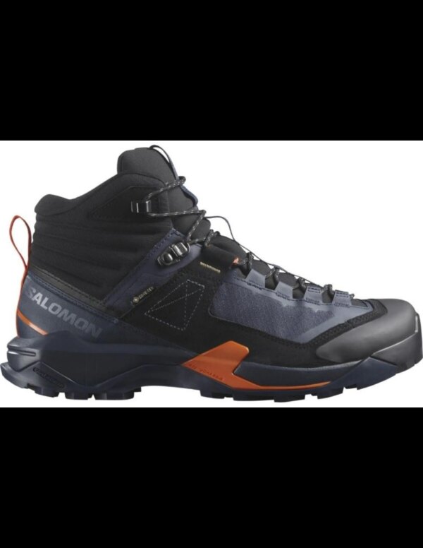 Salomon Shoes X Ultra Alpine Mid GTX Wandelschoen Heren (Maat - 10, Kleur - Blue Nights/Black/Red Orange)