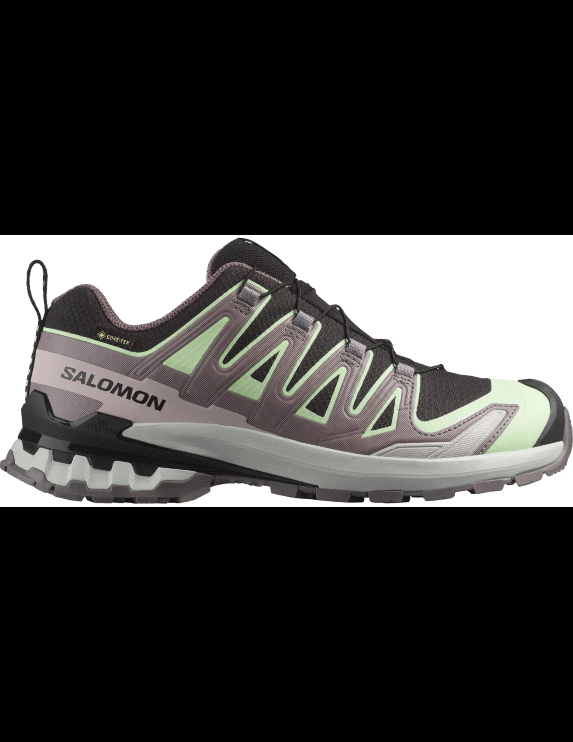 Salomon Shoes Xa Pro 3D V9 GTX Trailrunning Dames (Maat – 4,5, Kleur – Black/PatinaGreen/GreyViolet)